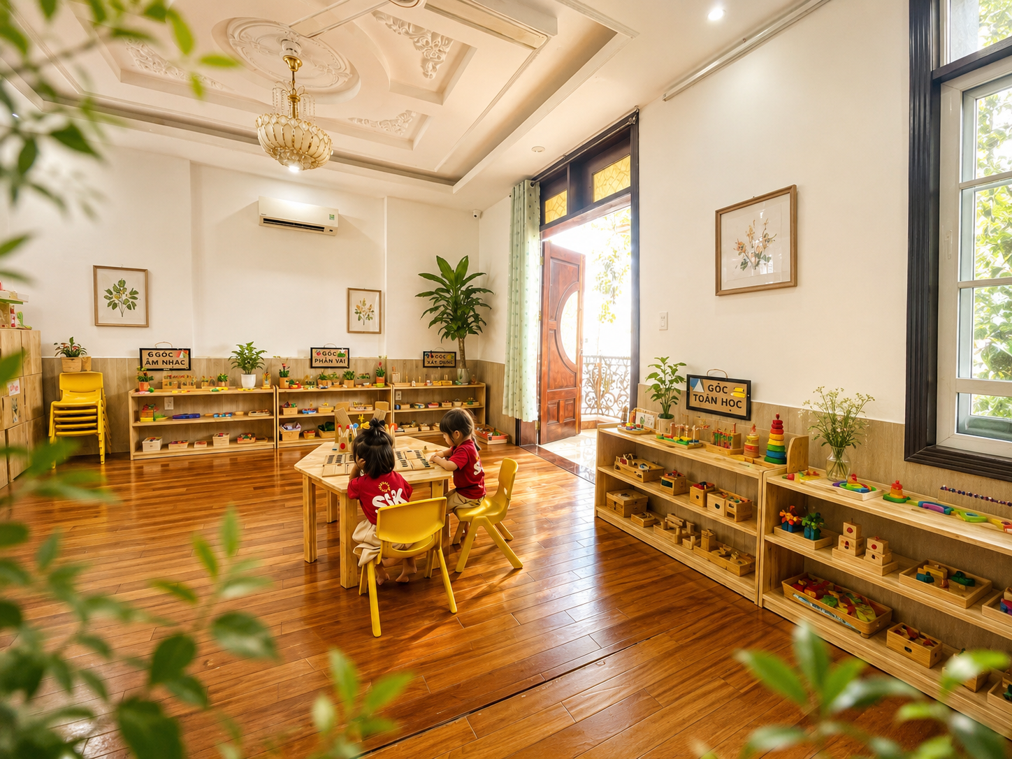 Không gian học tập xanh mát tại SIK Quận 12
