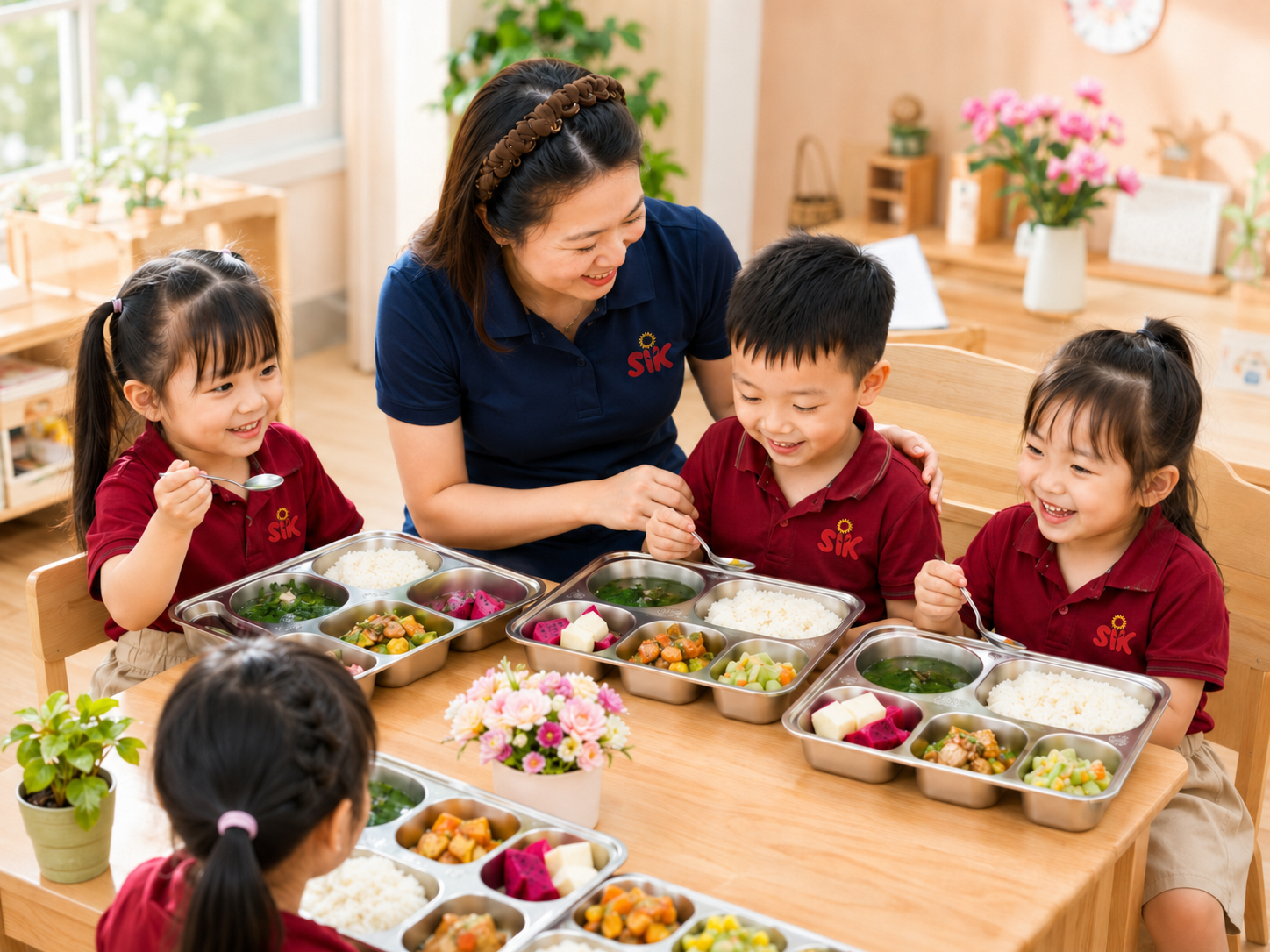 Bữa ăn dinh dưỡng tại SIK Bình Thạnh