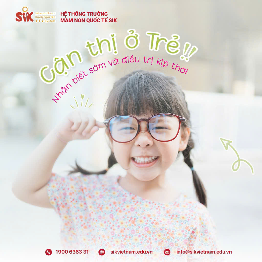 CẬN THỊ Ở TRẺ - NHẬN BIẾT SỚM VÀ ĐIỀU TRỊ KỊP THỜI