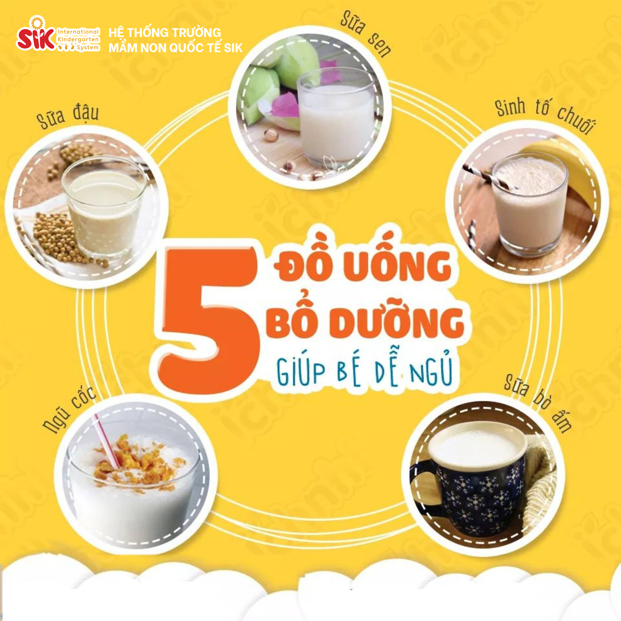 5 ĐỒ UỐNG BỔ DƯỠNG GIÚP BÉ DỄ NGỦ